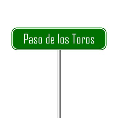 Paso de los Toros şehir işareti - yer-adı kayıt