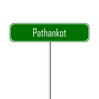 Pathankot şehir işareti - yer-adı