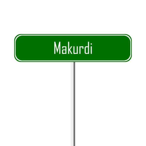 Makurdi Város Hely Neve Regisztrál — Stock Fotó