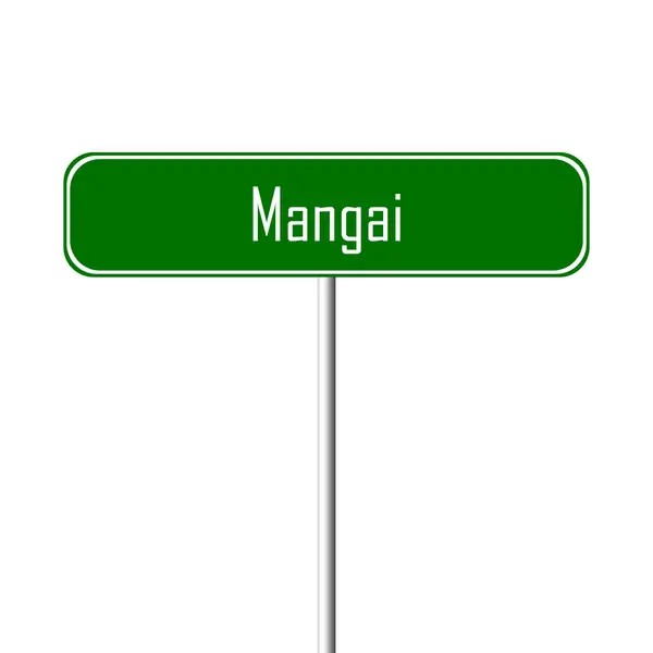 Manga Ortsschild Ortsschild — Stockfoto
