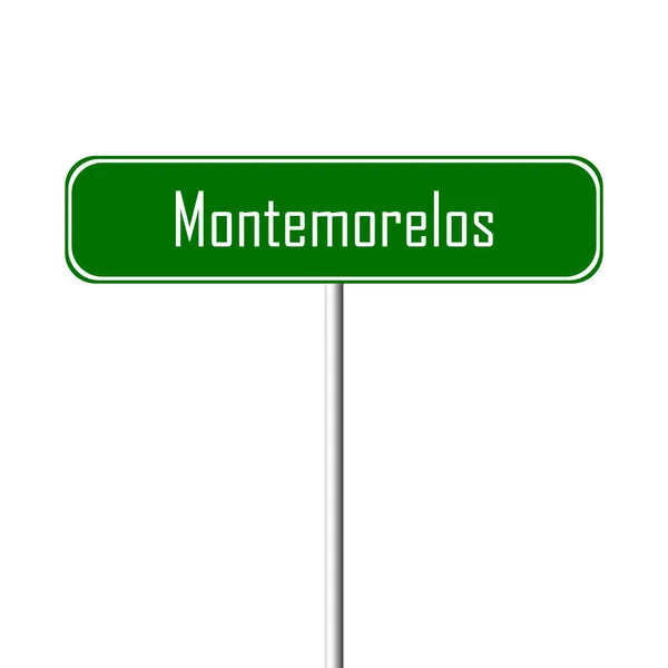 Signo Ciudad Montemorelos Signo Nombre Lugar — Foto de Stock