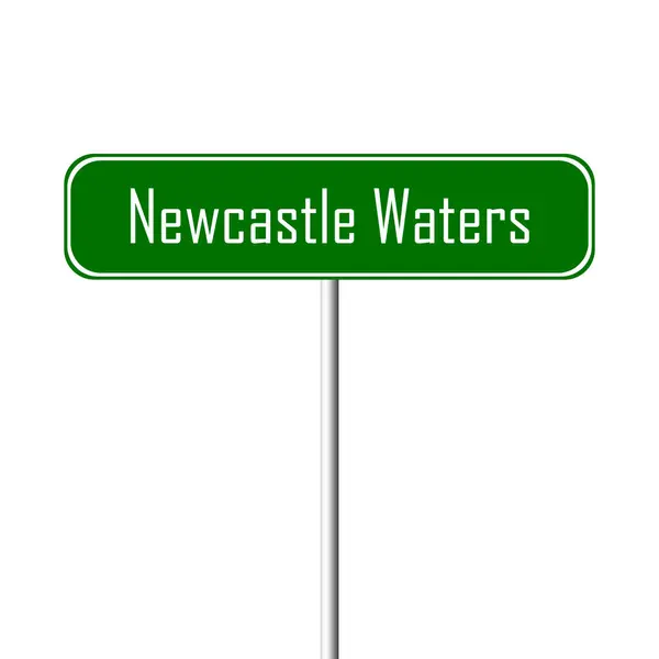 Newcastle Suları Şehir Işareti Yer Adı — Stok fotoğraf