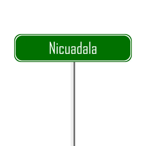 Signo Ciudad Nicuadala Signo Nombre Lugar — Foto de Stock