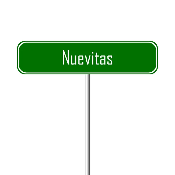 Nuevitas Town Sign Place Name Sign — Stock Photo, Image