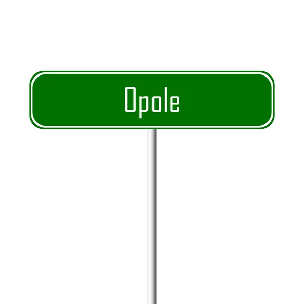 Znak Města Opole Místní Jméno Znamení — Stock fotografie