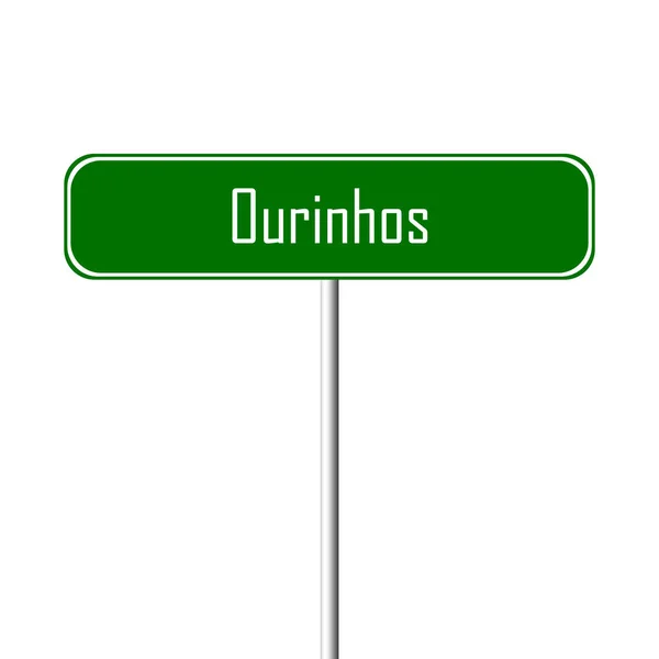 Ourinhos Місто Знак Назва Місця Знак — стокове фото