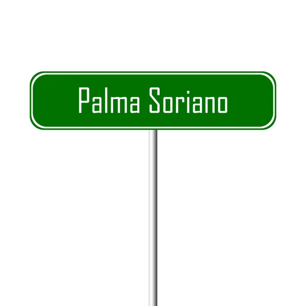Palma Soriano Ortsschild Ortsschild — Stockfoto
