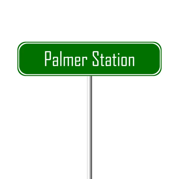 Palmer Station Město Místní Jméno Zaregistrovat — Stock fotografie