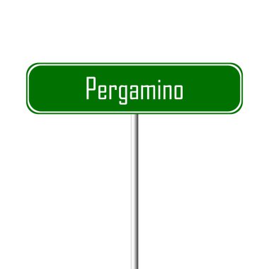 Pergamino şehir işareti - yer-adı