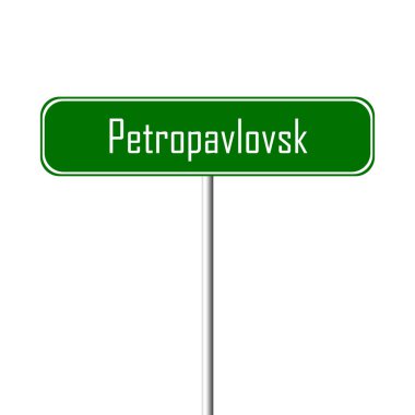 Petropavlovsk şehir işareti - yer-adı