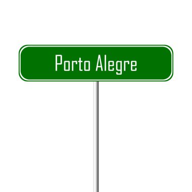 Porto Alegre şehir işareti - yer-adı kayıt