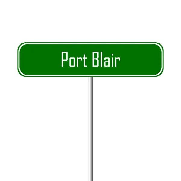 Město Port Blair Místní Jméno Zaregistrovat — Stock fotografie