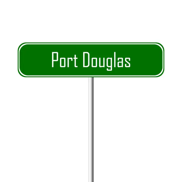 Port Douglas Town Işareti Yer Adı Kayıt — Stok fotoğraf
