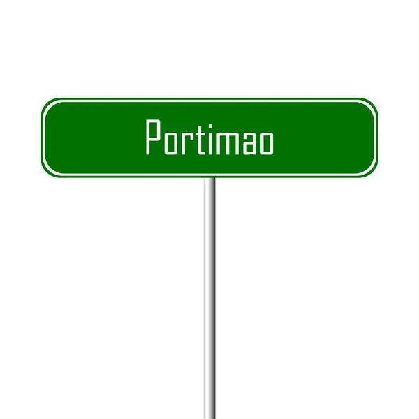 Signo Portimao Ciudad Signo Nombre Lugar — Foto de Stock