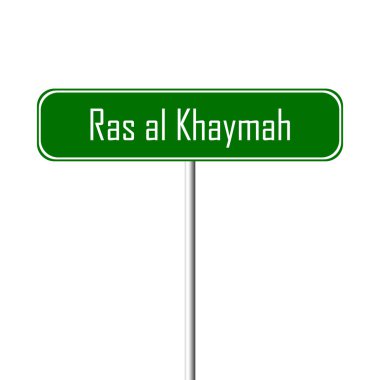Ras al Khaymah Town işaret - yer-adı işareti