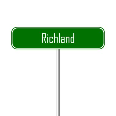 Richland şehir işareti - yer-adı