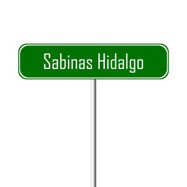 Sabinas Hidalgo şehir işareti - yer-adı