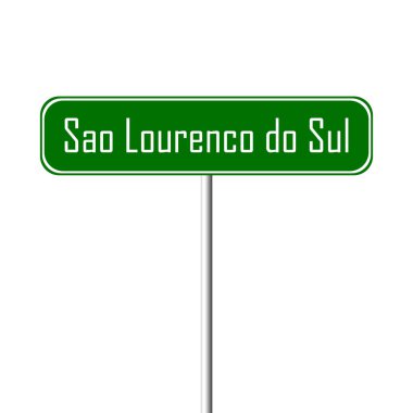 Sao Lourenco Sul şehir işareti - yer-adı işareti yapmak