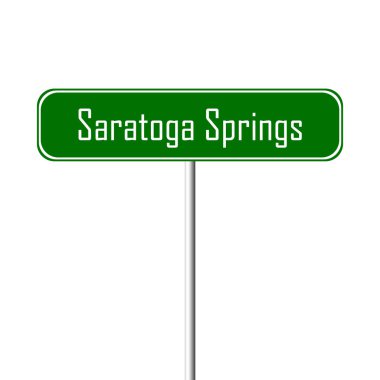 Saratoga Springs Şehir işareti - yer-adı kayıt