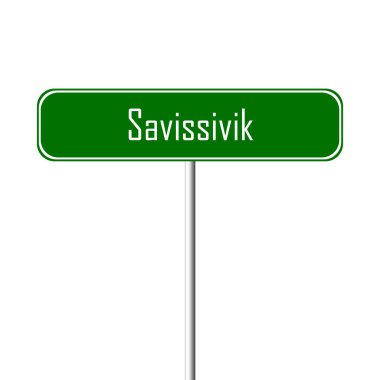 Savissivik şehir işareti - yer-adı