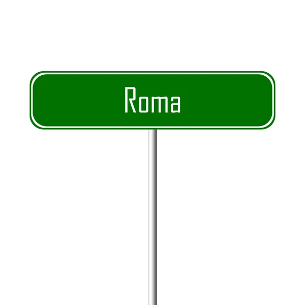 Roma Şehir Işareti Yer Adı — Stok fotoğraf