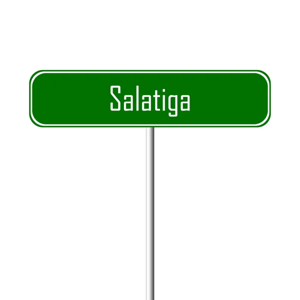Salatiga 町サイン — ストック写真