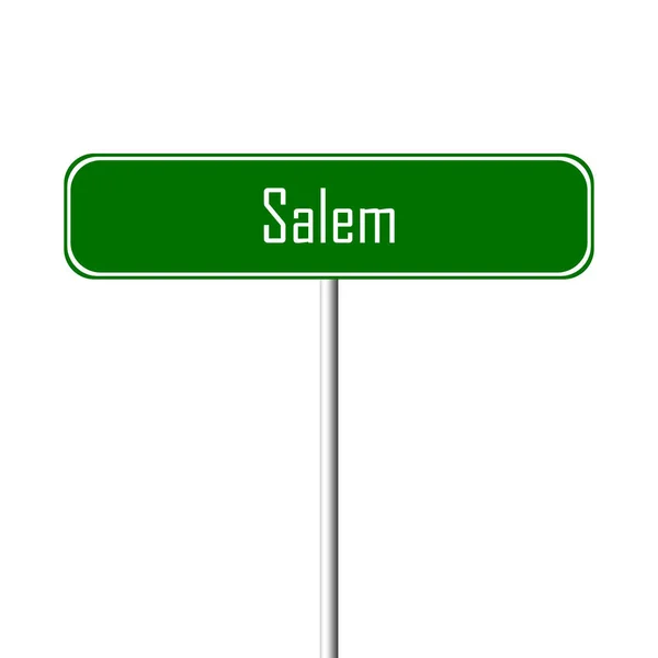 Salem Ortsschild Ortsschild — Stockfoto