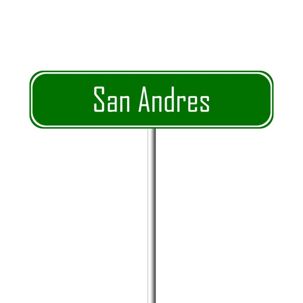 San Andres Town Hely Neve Regisztrál — Stock Fotó