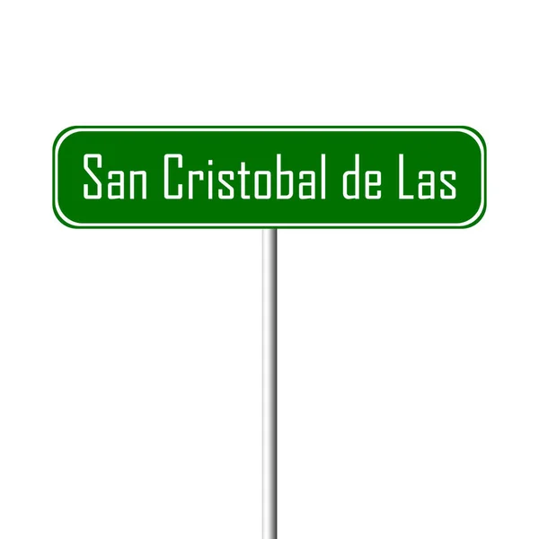 San Cristobal Las Casas Miasta Znak Miejsce Nazwa Logowania — Zdjęcie stockowe
