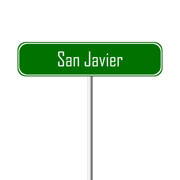 San Javier Town Sign Ortsschild — Stockfoto