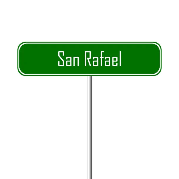 San Rafael Cartello Città Segnaposto — Foto Stock