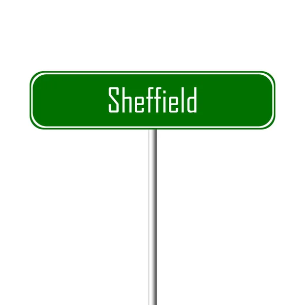 Sheffield Town Sign Place Name Sign — Stock Photo, Image