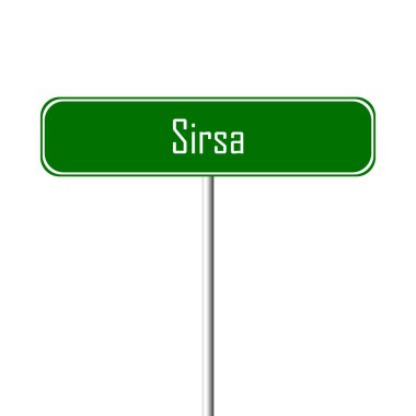 Sirsa'ya şehir işareti - yer-adı