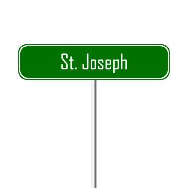 St. Joseph Town işaret - yer-adı işareti