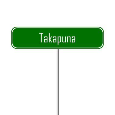 Takapuna şehir işareti - yer-adı