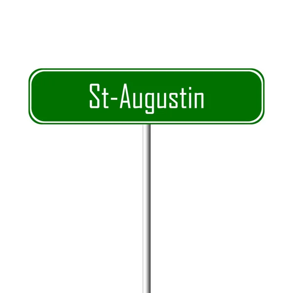 Augustin Town Sign Place Name Sign — Stock Photo, Image