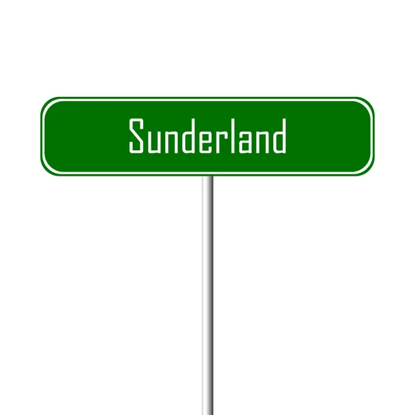 Sunderland Stad Teken Plaatsnaam Teken — Stockfoto