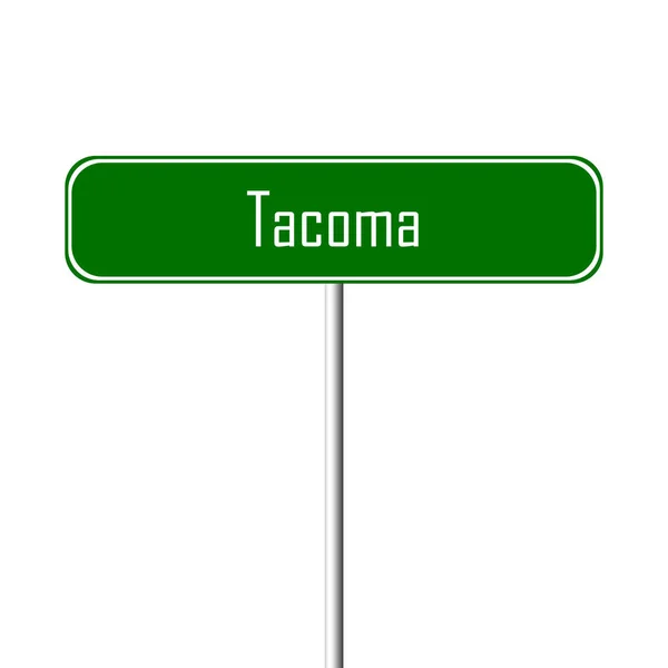 Město Tacoma Místní Jméno Zaregistrovat — Stock fotografie