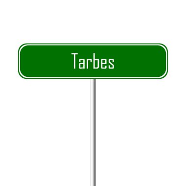 Tarbes şehir işareti - yer-adı