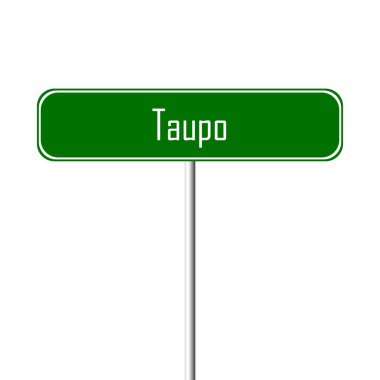 Taupo şehir işareti - yer-adı