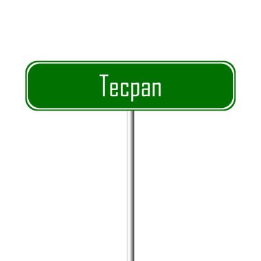 Tecpan şehir işareti - yer-adı