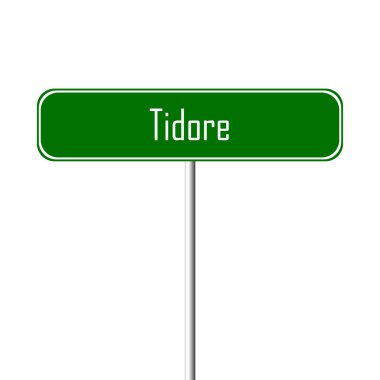 Tidore şehir işareti - yer-adı