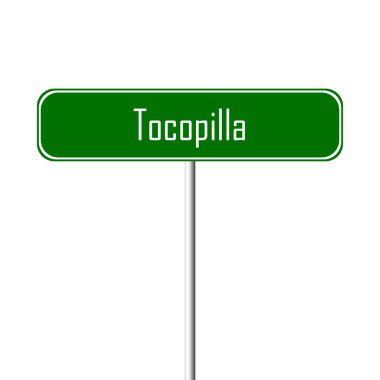 Tocopilla şehir işareti - yer-adı