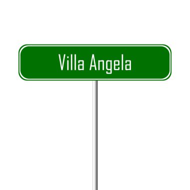 Villa Angela Town işareti - yer-adı