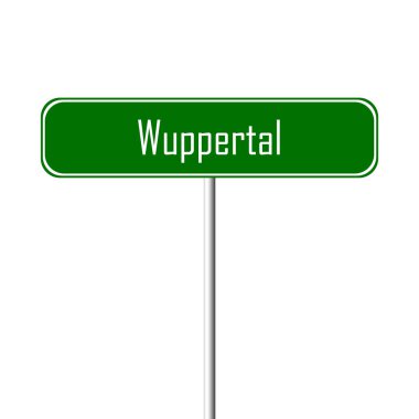 Wuppertal şehir işareti - yer-adı