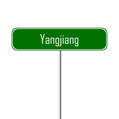Yangjiang şehir işareti - yer-adı