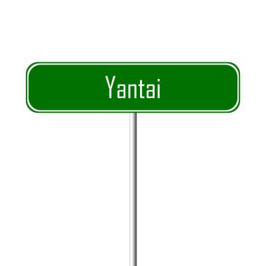 Yantai şehri işareti - yer-adı