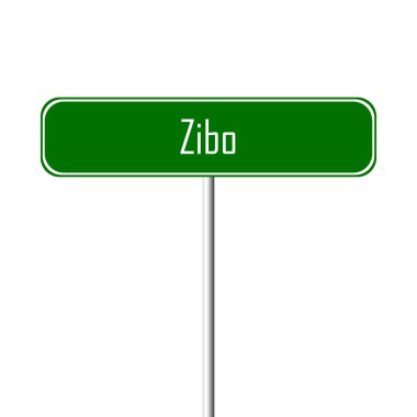 Zibo şehir işareti - yer-adı