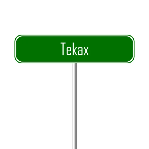 Tekax Enseigne Ville Signe Nom Lieu — Photo