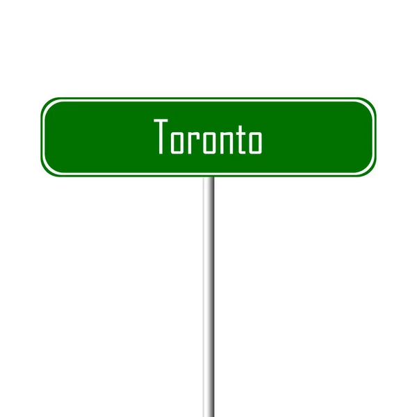 Letrero Toronto Town Signo Nombre Del Lugar —  Fotos de Stock